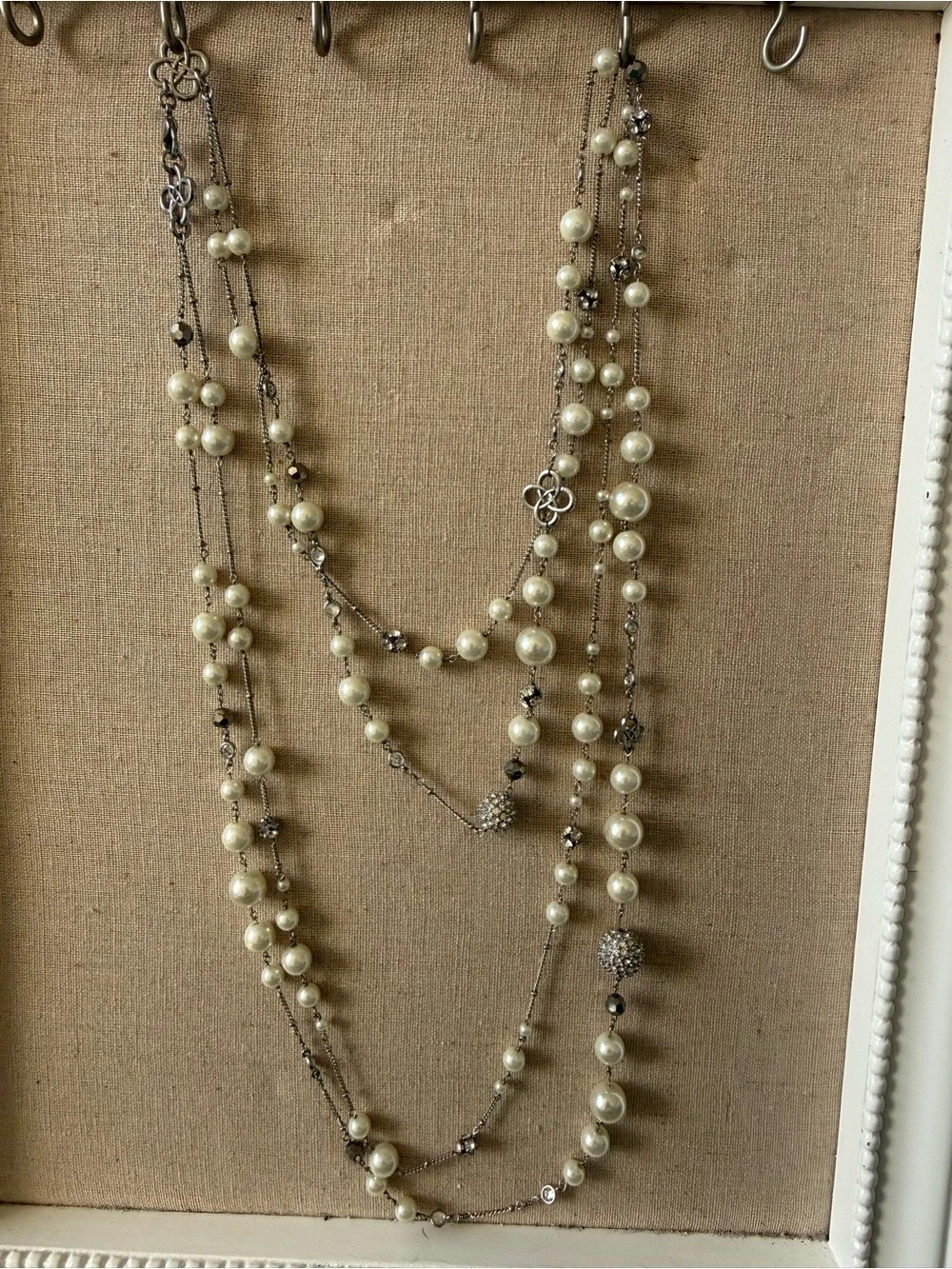 Stella & Dot Layered Pearl Necklace